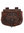 Bältesväska av läder med vegvìsir, brun