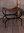 Middelalder foldstol med lædersæde, stål
