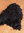 Nordlandschnucken-Fell, svart ca. 110 cm