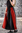 DANA Medeltida kjol, bomull, svart/röd