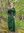 ANNA - Medeltida klänning, cotton grön