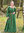 ANNA, middelalderkjole, cotton grønn