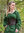 ANNA, middelalderkjole, cotton grønn