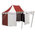 ANTHENIUS RED , riddar tält 170 - 6 x 4 med stolpar