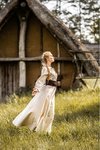 MAGLA medeltida klänningen, cotton hamp
