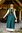 ARLETTE - medeltida bondklänning, grön