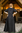 MELIS - Golvlång kortärmad klänning, svart