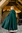 MURA - Tung kappe av uld med hette, grøn
