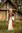 SOPHIE, medeltidsklänningen, bomull red-naturvit