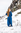 BRIGID - Vikinga kjole, rød bomuld, broderi, blå