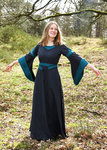 JUTA BLIAUT - Middelalder kjole, blå/petrol